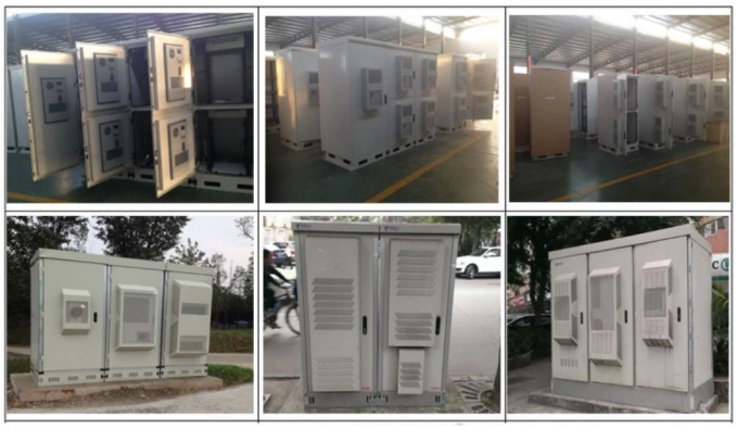 Cabinet électrique à piles européen de C.C se refroidissant, dispositifs climatiques de Cabinet